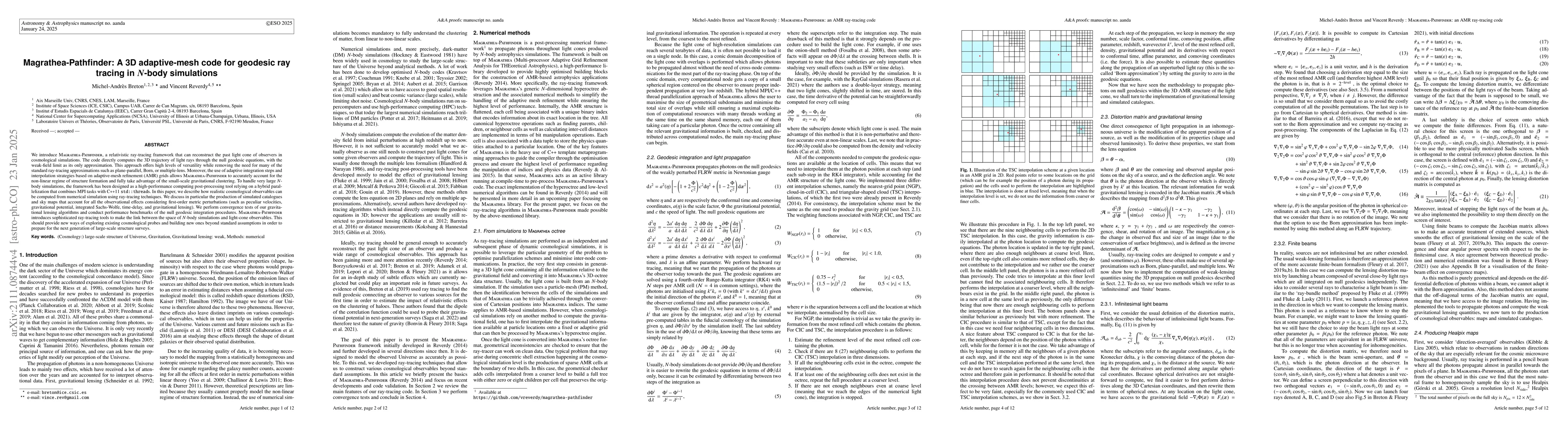 Thumbnail for Magrathea-Pathfinder: A 3D adaptive-mesh code for geodesic ray tracing
  in $N$-body simulations