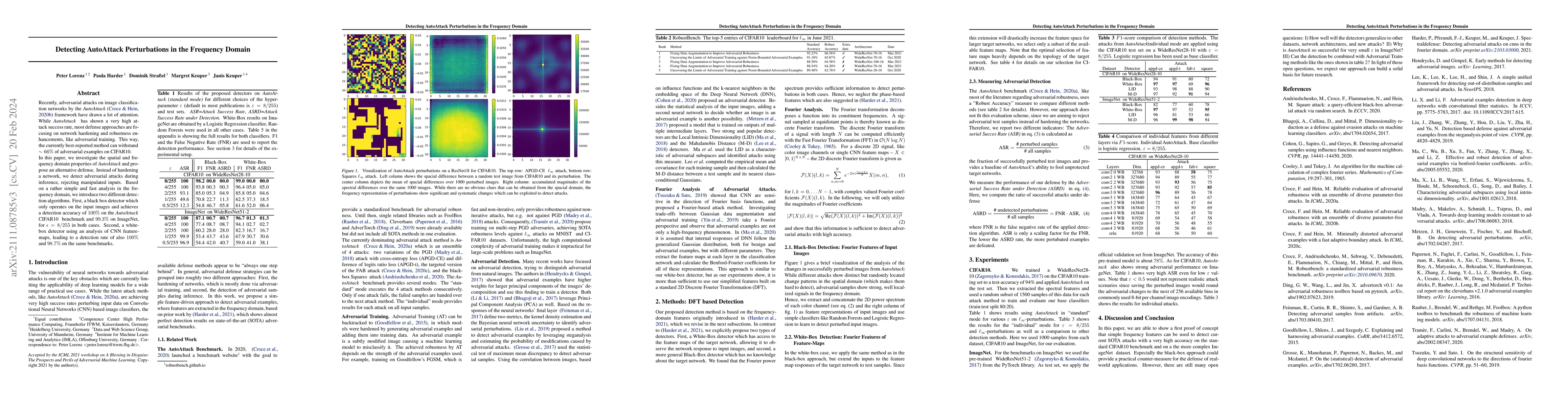 Thumbnail for Detecting AutoAttack Perturbations in the Frequency Domain