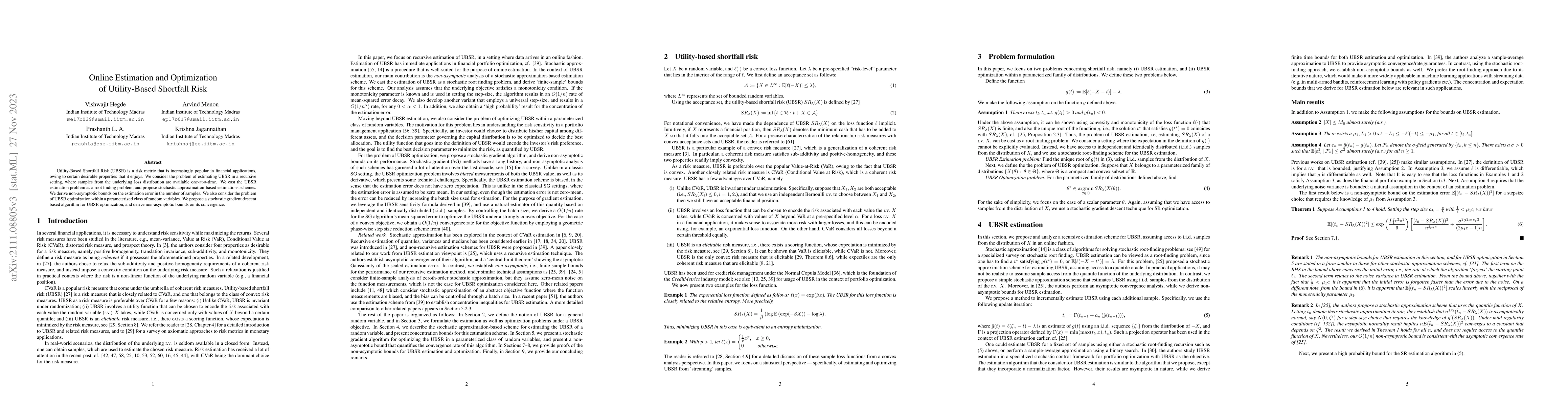Thumbnail for Online Estimation and Optimization of Utility-Based Shortfall Risk