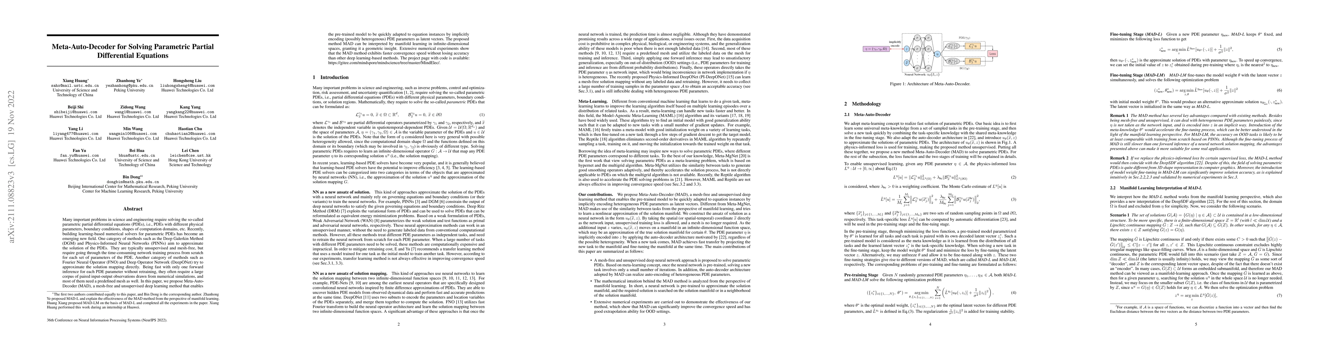 Thumbnail for Meta-Auto-Decoder for Solving Parametric Partial Differential Equations