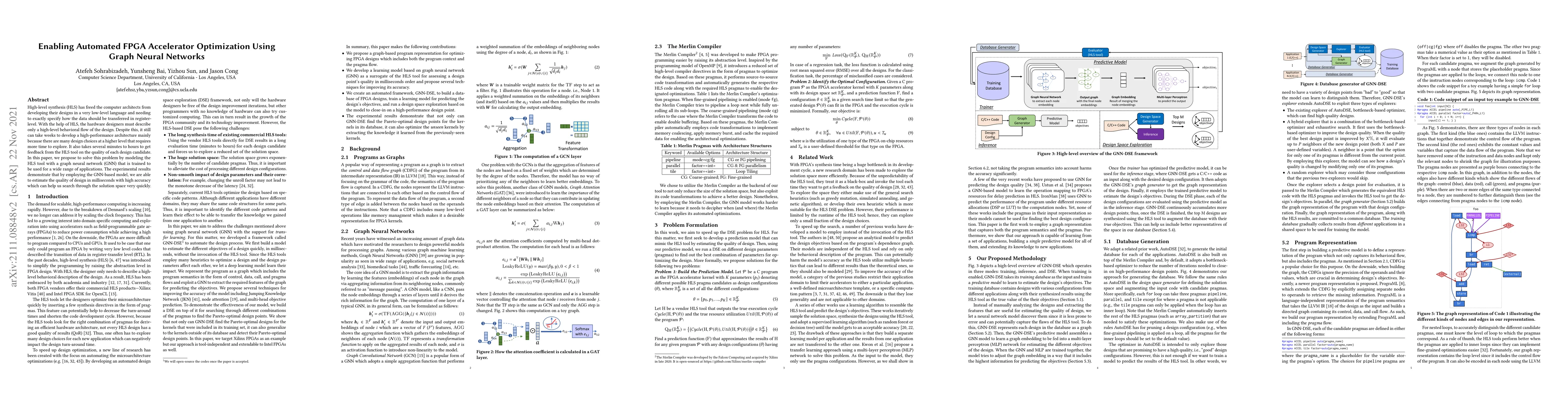 Thumbnail for Enabling Automated FPGA Accelerator Optimization Using Graph Neural
  Networks