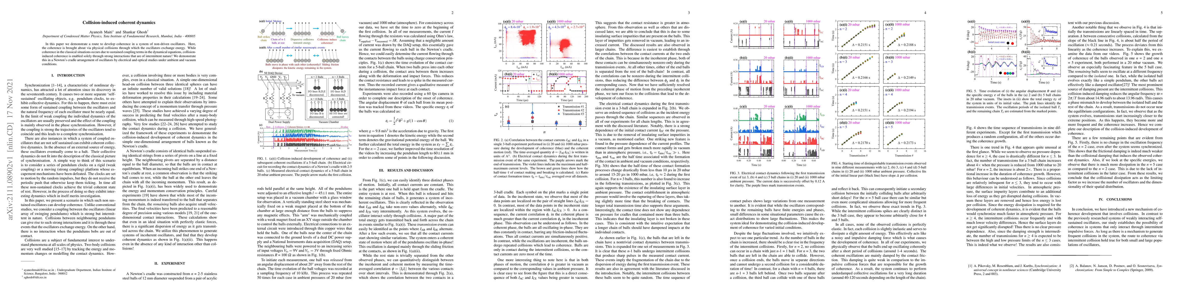 Thumbnail for Collision-induced coherent dynamics
