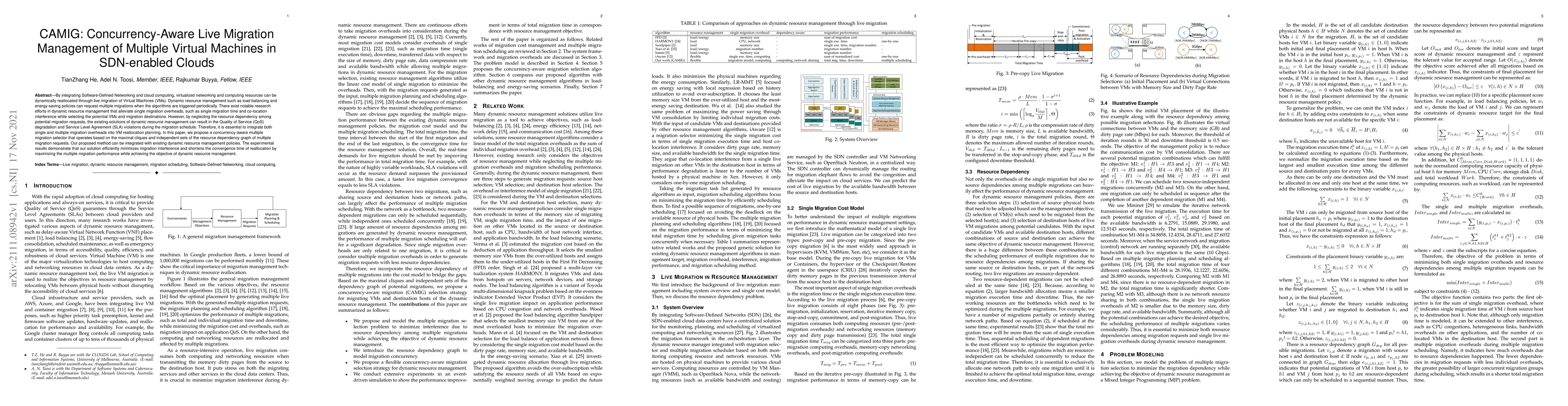Thumbnail for CAMIG: Concurrency-Aware Live Migration Management of Multiple Virtual
  Machines in SDN-enabled Clouds