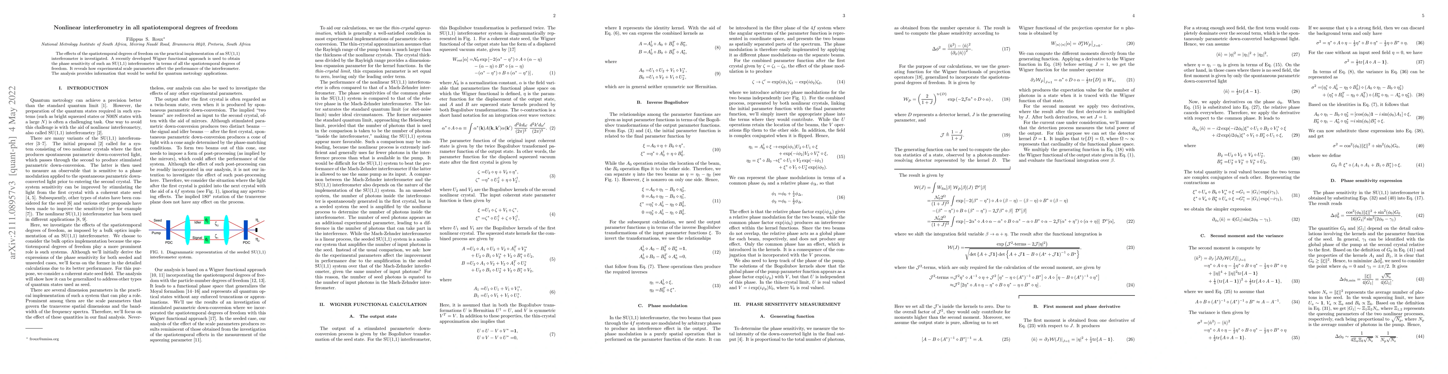 Thumbnail for Nonlinear interferometry in all spatiotemporal degrees of freedom