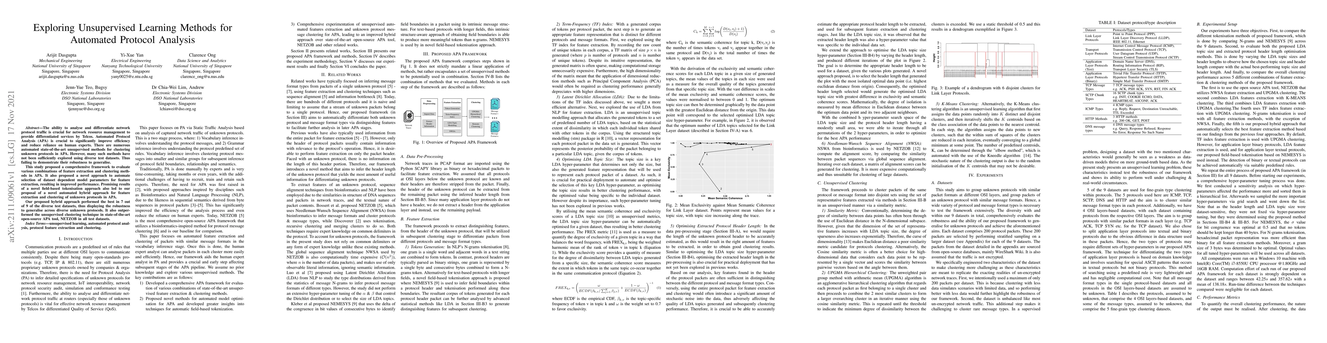 Thumbnail for Exploring Unsupervised Learning Methods for Automated Protocol Analysis