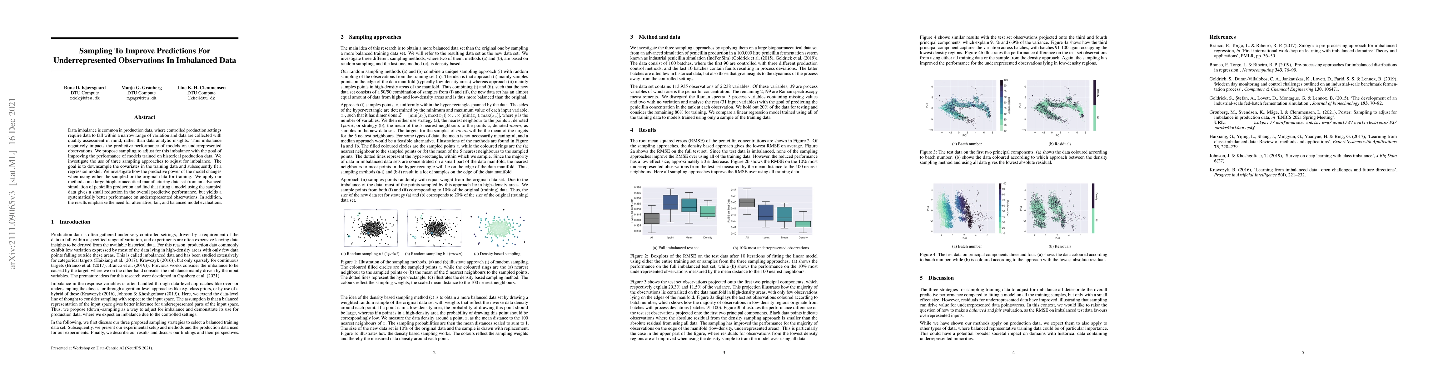 Thumbnail for Sampling To Improve Predictions For Underrepresented Observations In
  Imbalanced Data
