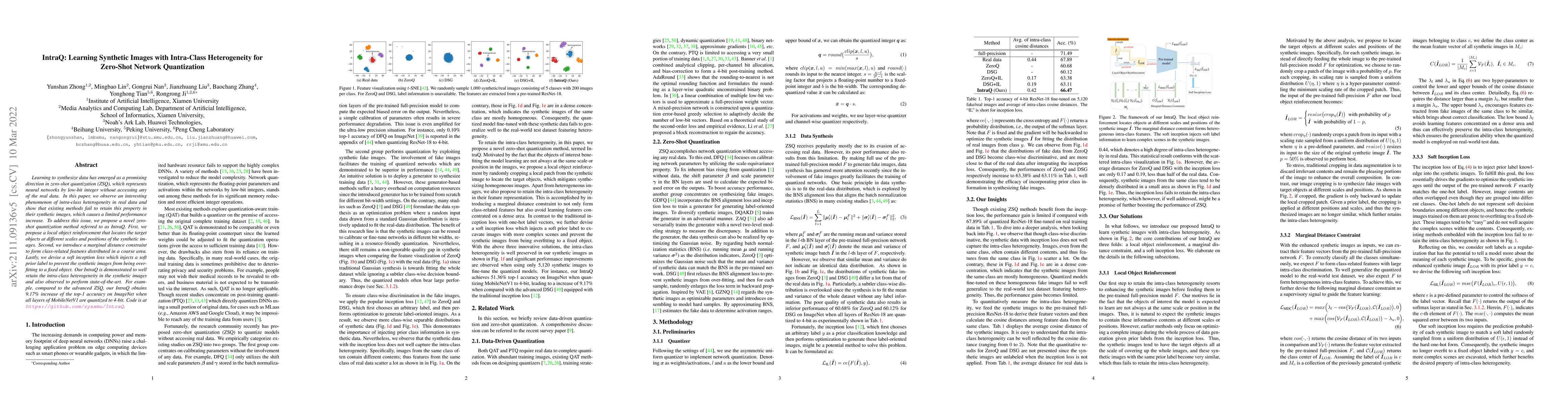 Thumbnail for IntraQ: Learning Synthetic Images with Intra-Class Heterogeneity for
  Zero-Shot Network Quantization