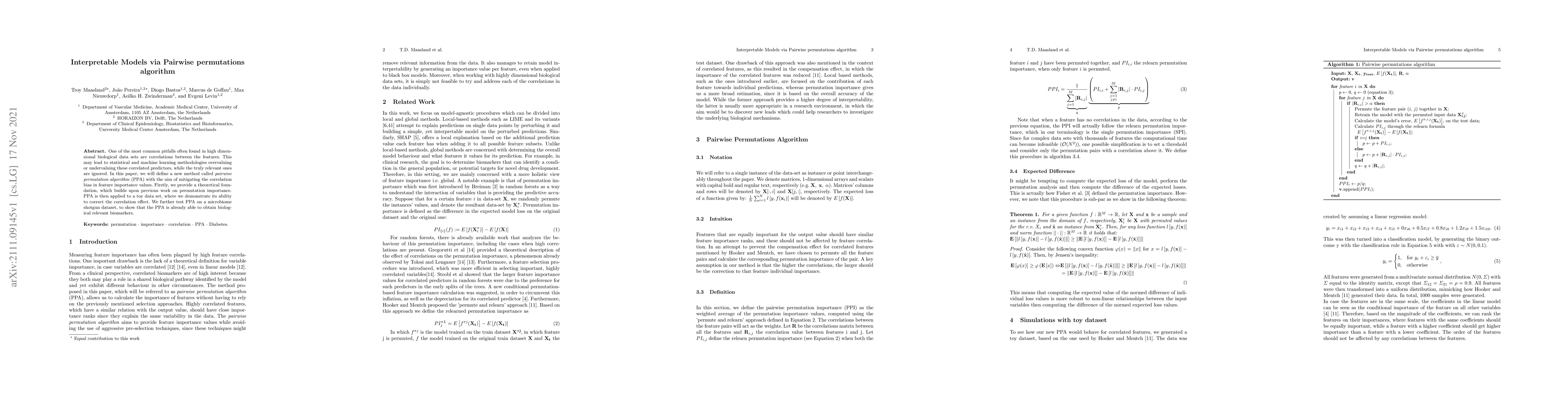 Thumbnail for Interpretable Models via Pairwise permutations algorithm