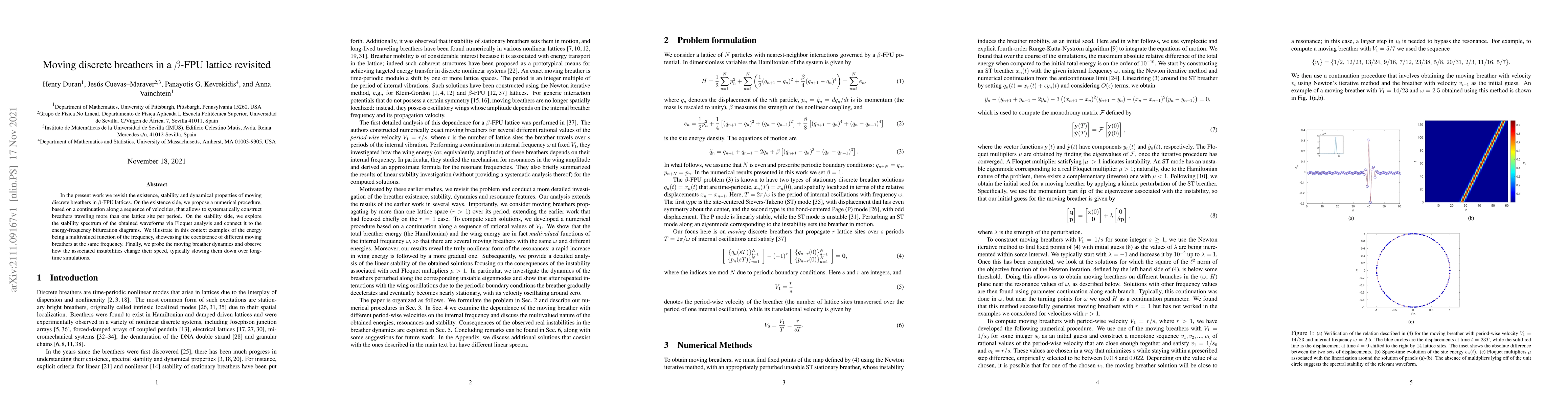 Thumbnail for Moving discrete breathers in a $\beta$-FPU lattice revisited