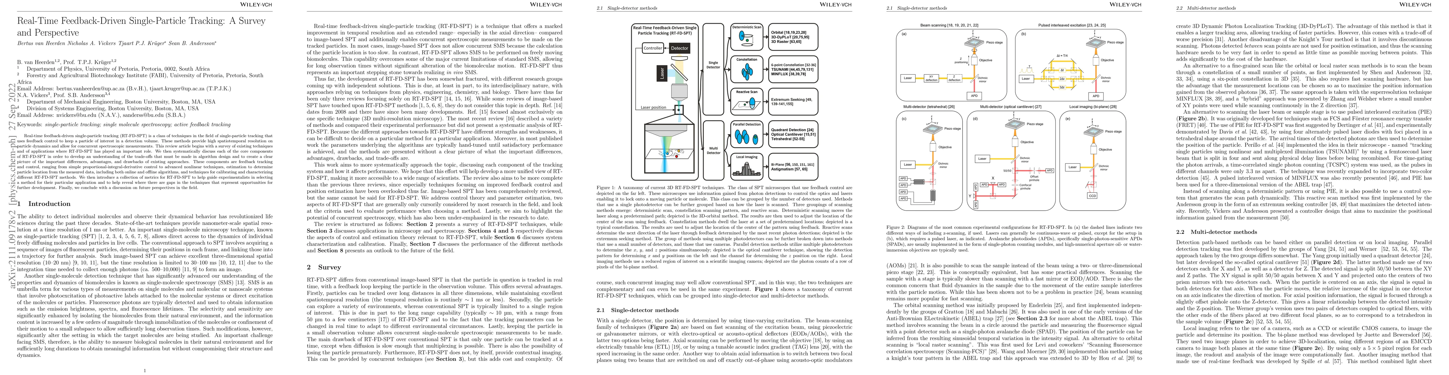 Thumbnail for Real-Time Feedback-Driven Single-Particle Tracking: A Survey and
  Perspective