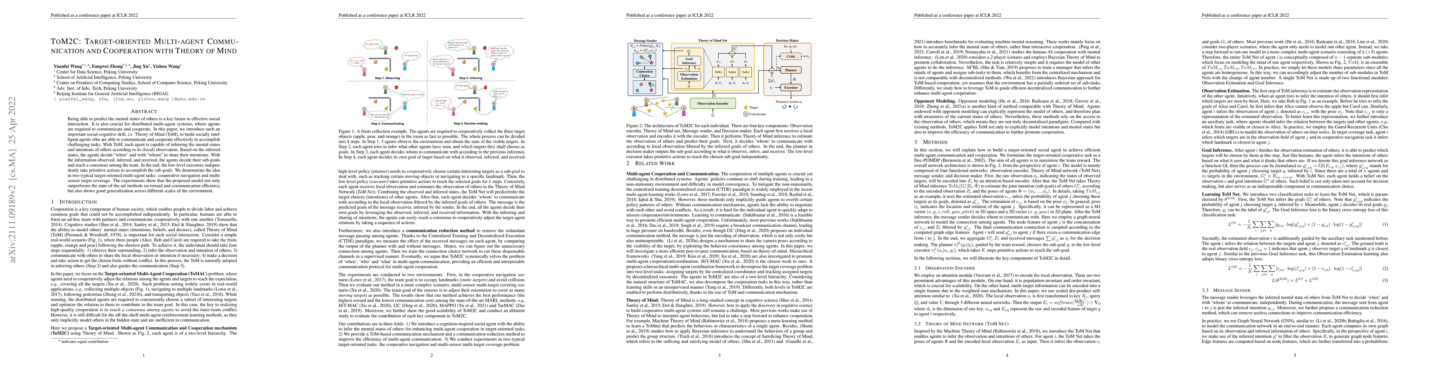 Thumbnail for ToM2C: Target-oriented Multi-agent Communication and Cooperation with
  Theory of Mind