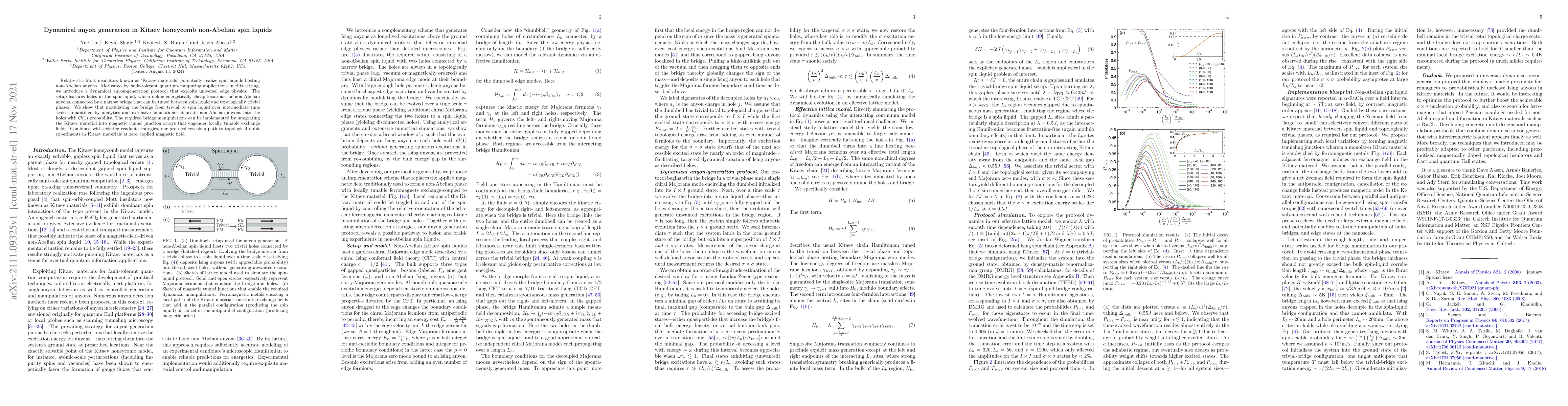 Thumbnail for Dynamical anyon generation in Kitaev honeycomb non-Abelian spin liquids