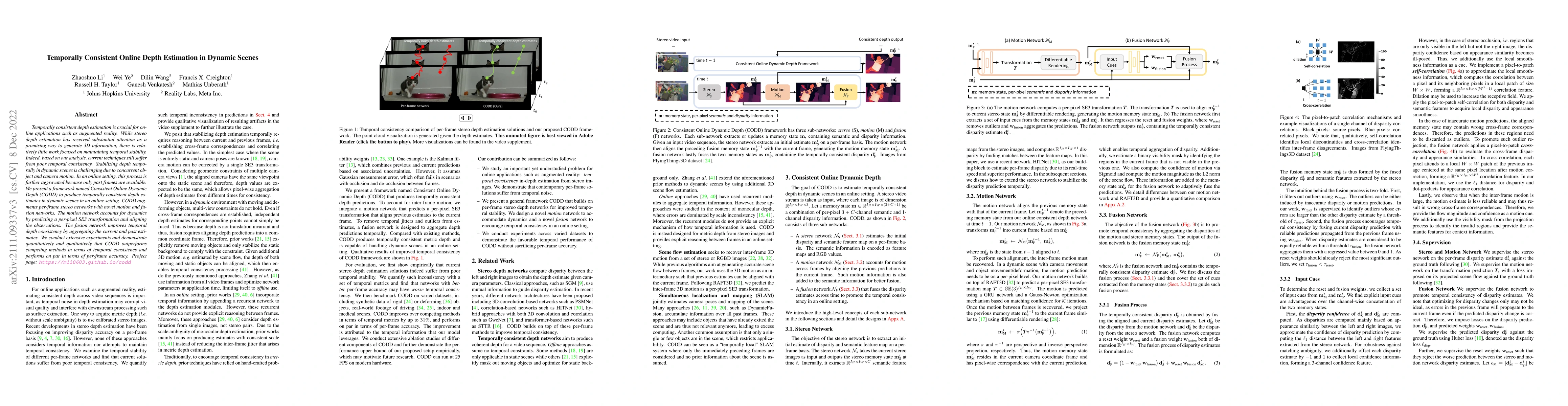 Thumbnail for Temporally Consistent Online Depth Estimation in Dynamic Scenes
