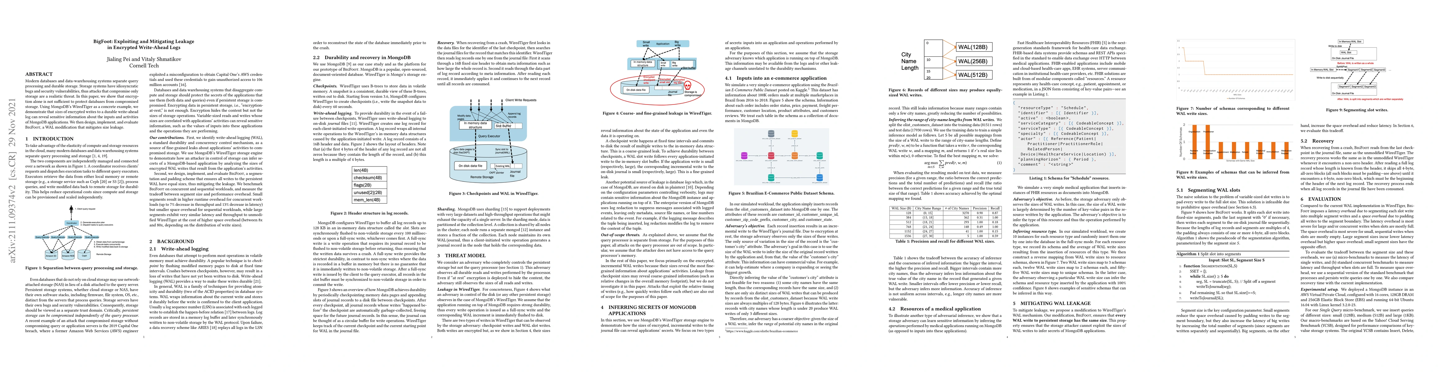 Thumbnail for BigFoot: Exploiting and Mitigating Leakage in Encrypted Write-Ahead Logs