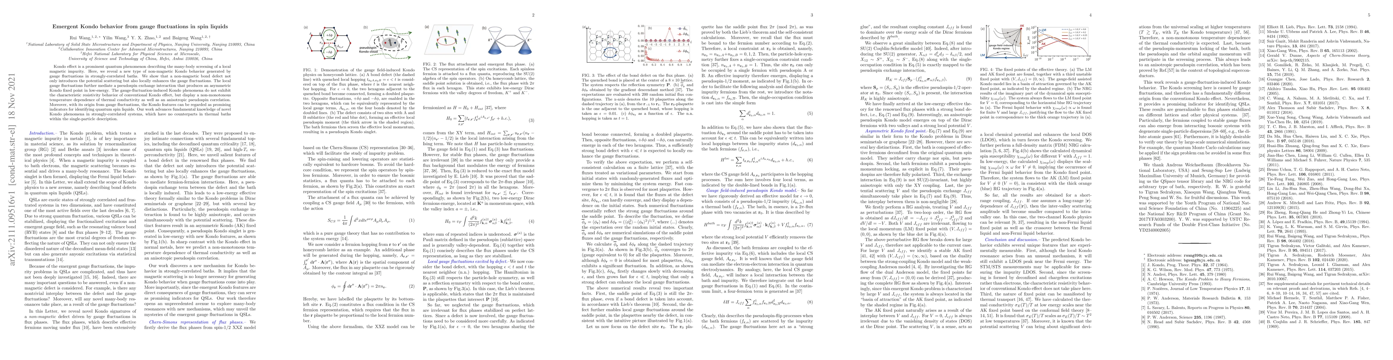 Thumbnail for Emergent Kondo behavior from gauge fluctuations in spin liquids
