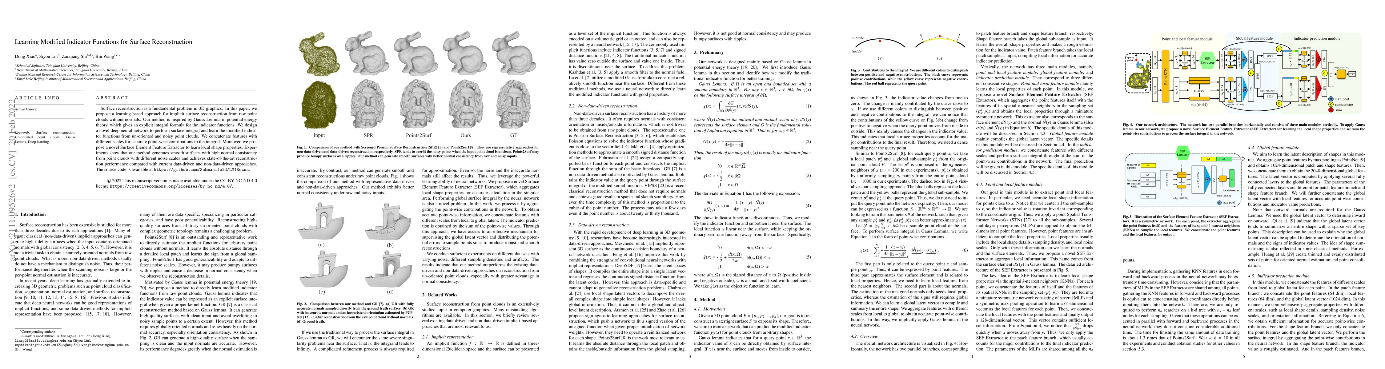 Thumbnail for Learning Modified Indicator Functions for Surface Reconstruction