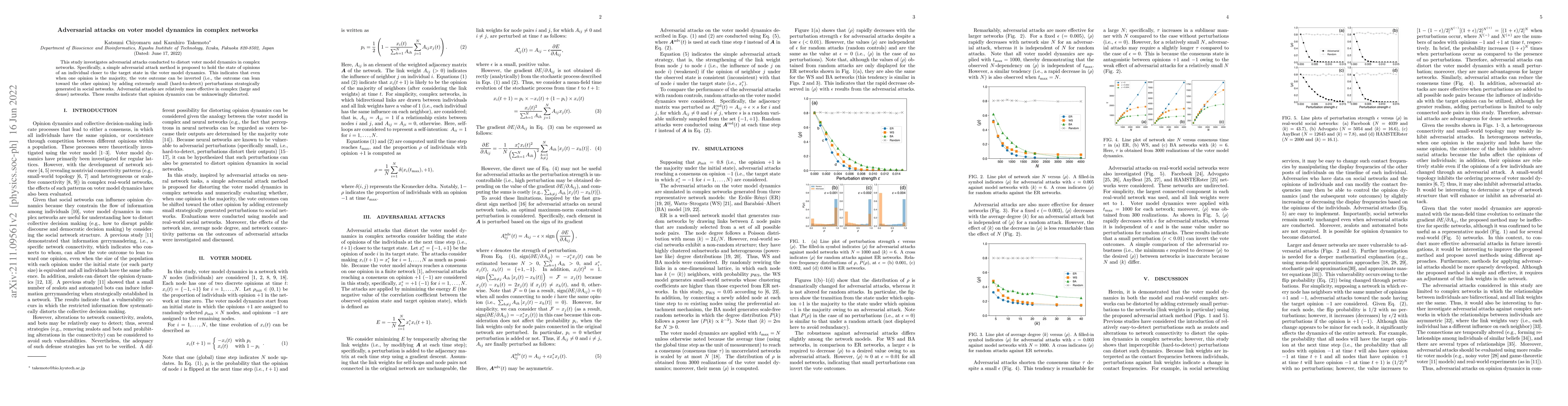 Thumbnail for Adversarial attacks on voter model dynamics in complex networks
