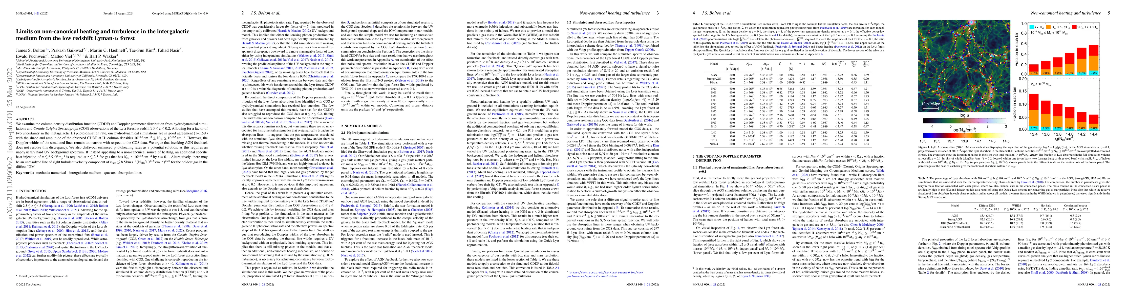 Thumbnail for Limits on non-canonical heating and turbulence in the intergalactic
  medium from the low redshift Lyman-alpha forest