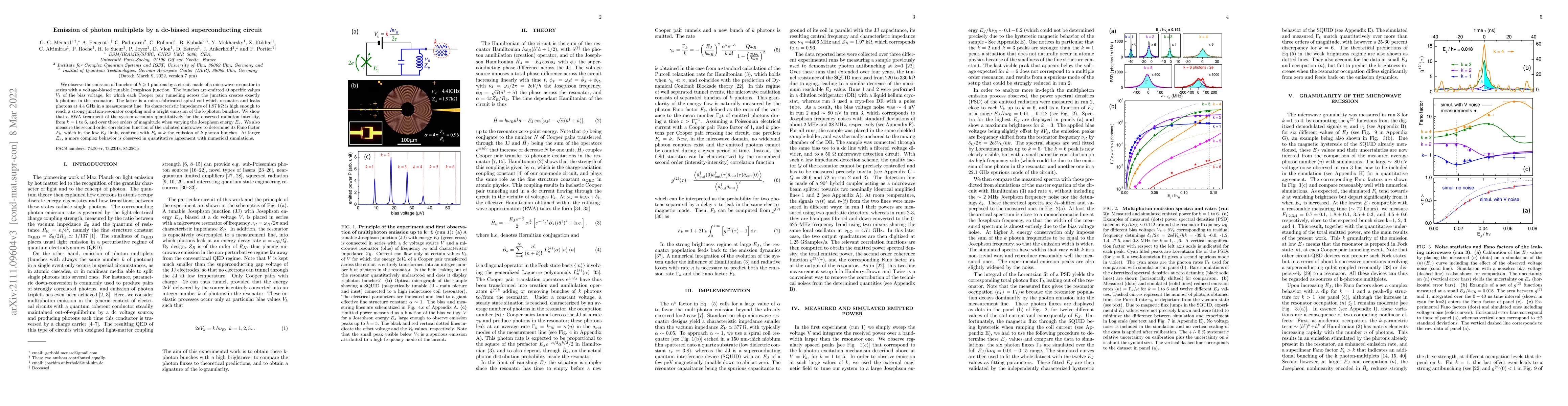 Thumbnail for Emission of photon multiplets by a dc-biased superconducting circuit