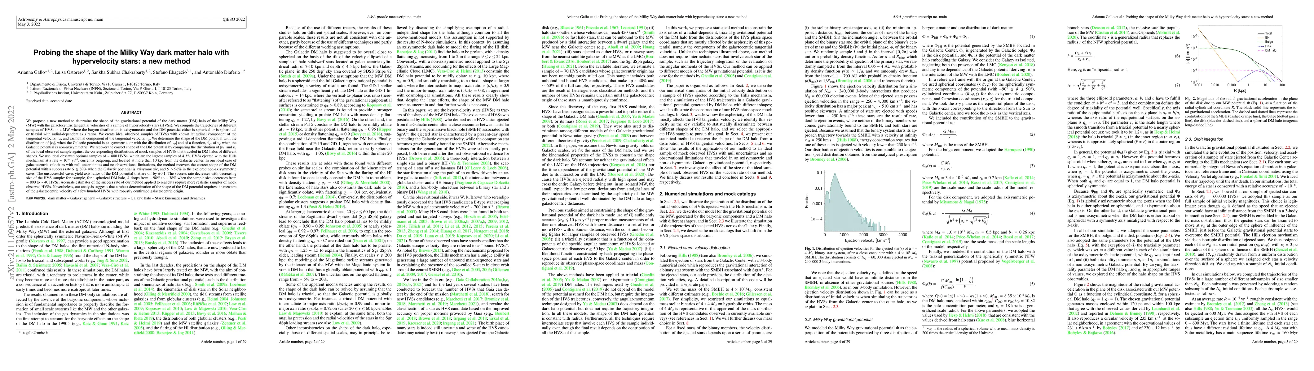 Thumbnail for Probing the shape of the Milky Way dark matter halo with hypervelocity
  stars: a new method