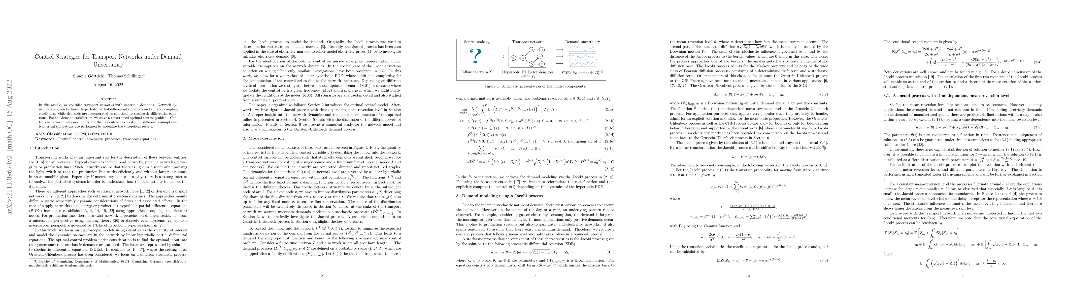 Thumbnail for Control Strategies for Transport Networks under Demand Uncertainty