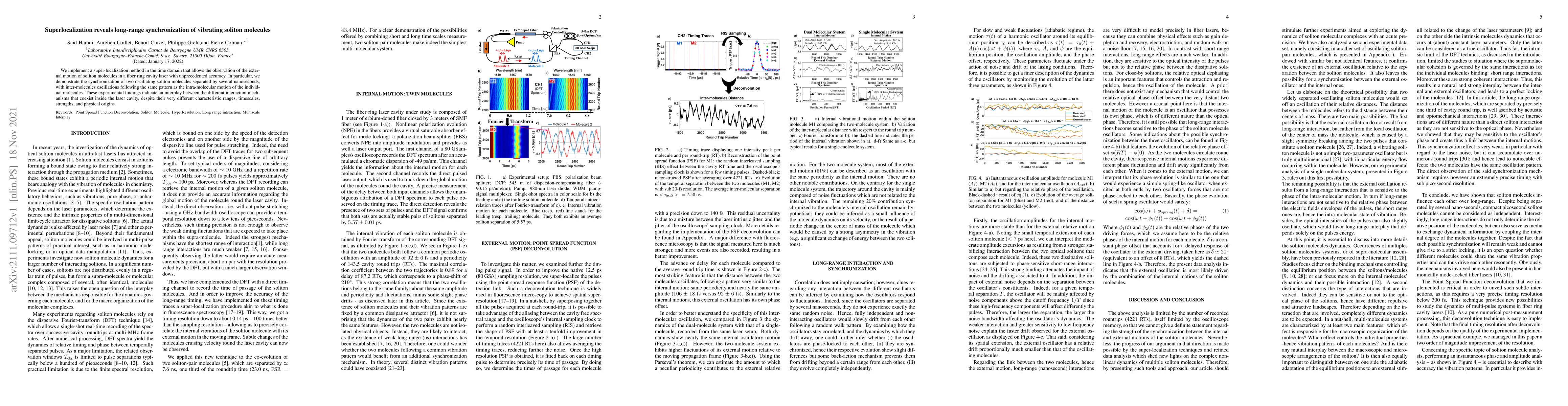 Thumbnail for Superlocalization reveals long-range synchronization of vibrating
  soliton molecules