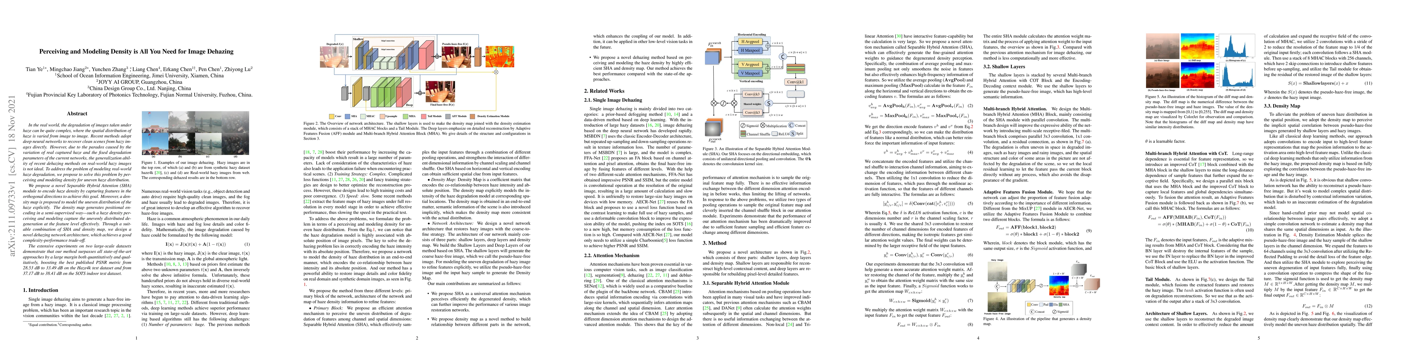 Thumbnail for Perceiving and Modeling Density is All You Need for Image Dehazing