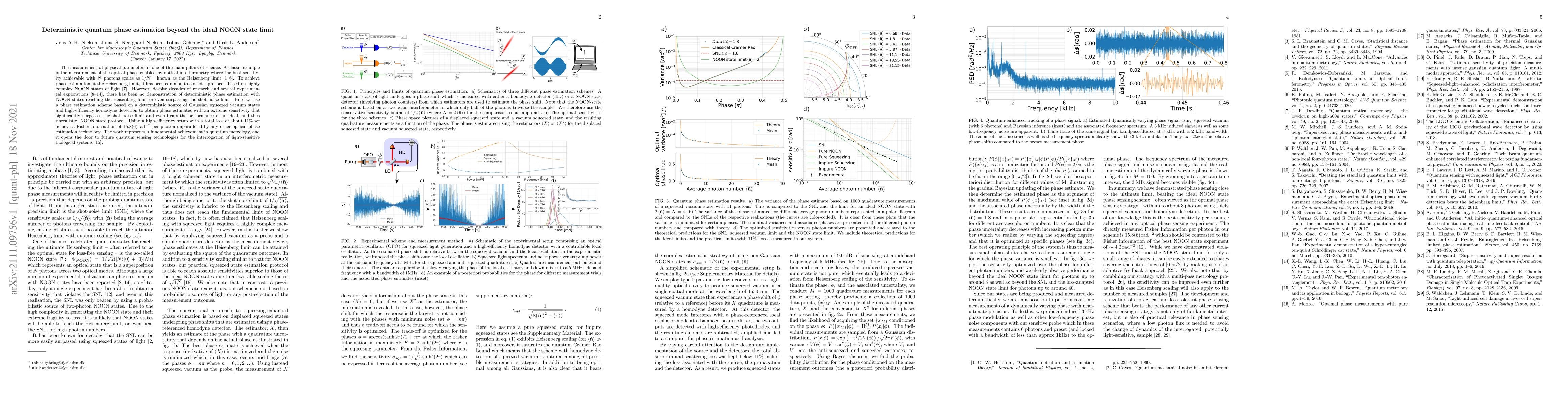 Thumbnail for Deterministic quantum phase estimation beyond the ideal NOON state limit