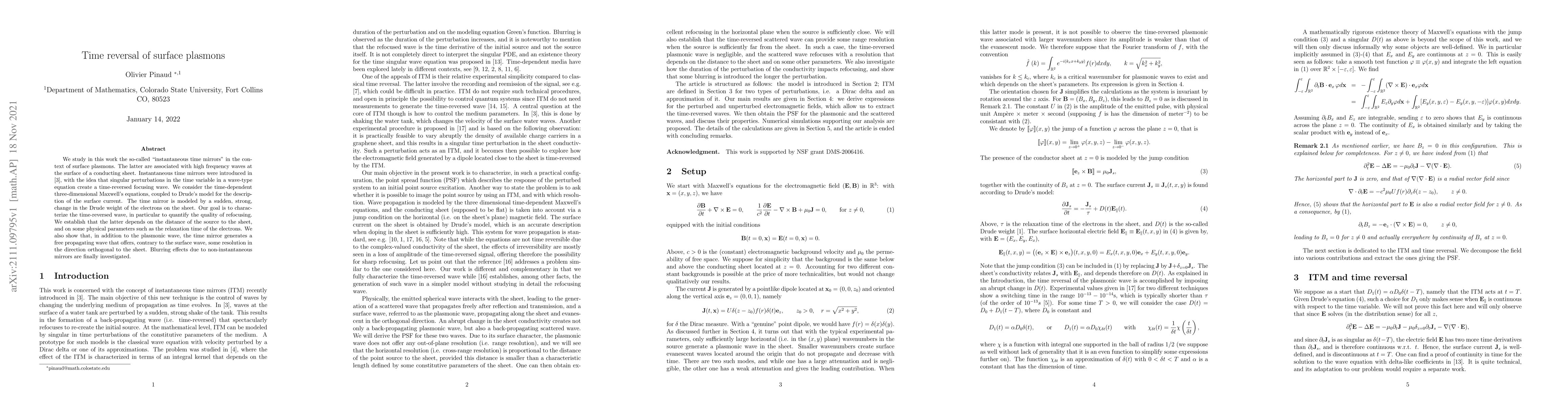 Thumbnail for Time reversal of surface plasmons