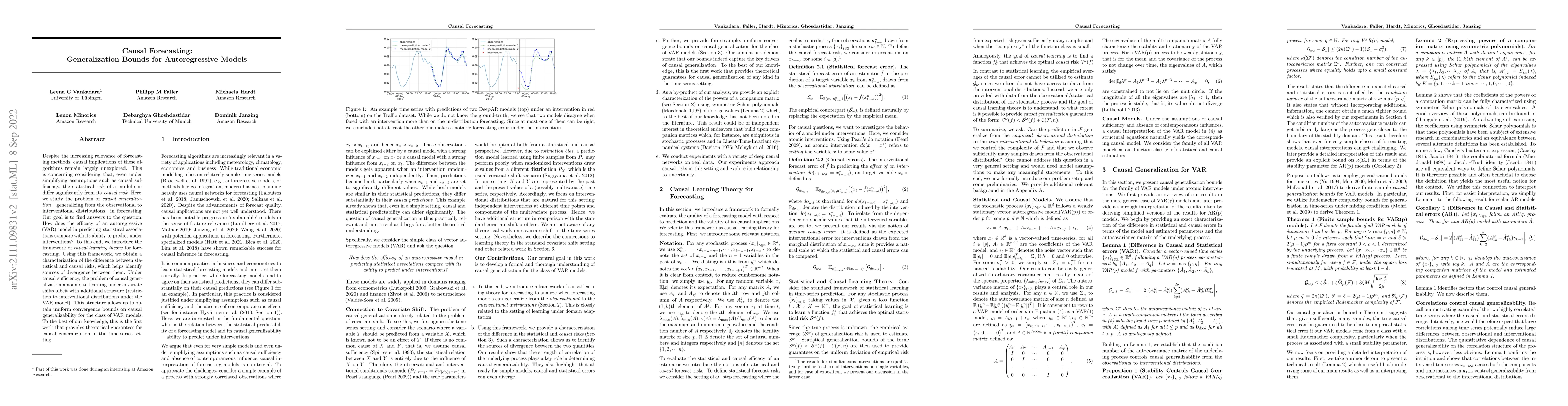 Thumbnail for Causal Forecasting:Generalization Bounds for Autoregressive Models