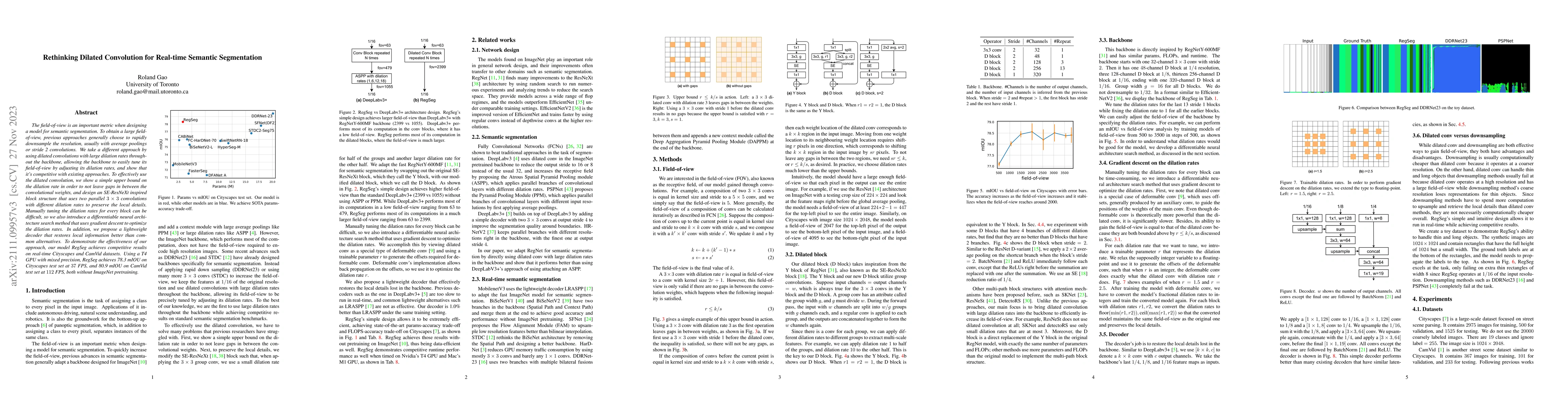 Thumbnail for Rethinking Dilated Convolution for Real-time Semantic Segmentation