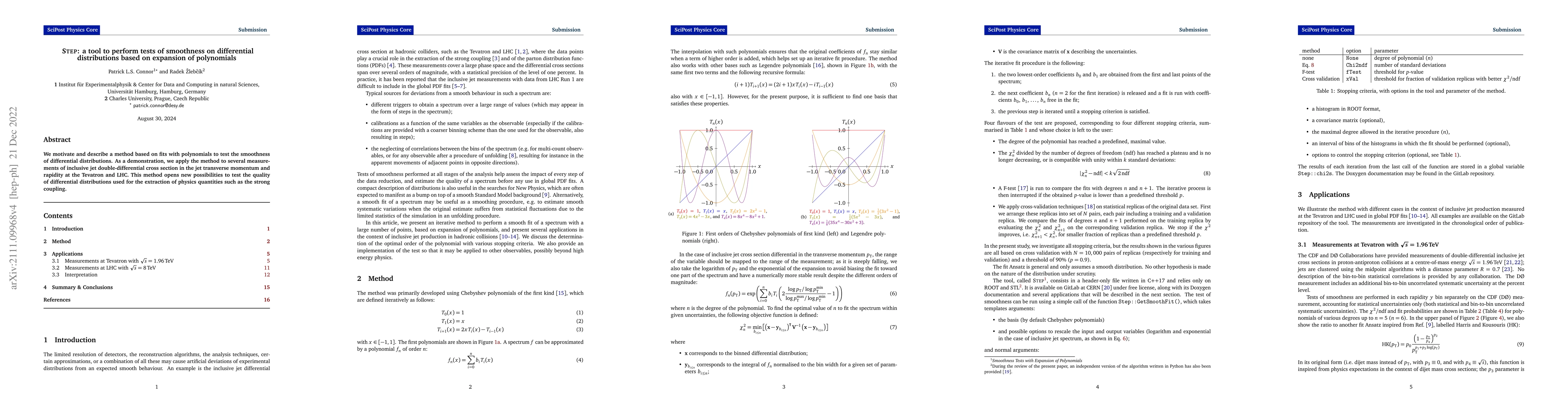 Thumbnail for Step: a tool to perform tests of smoothness on differential
  distributions based on expansion of polynomials
