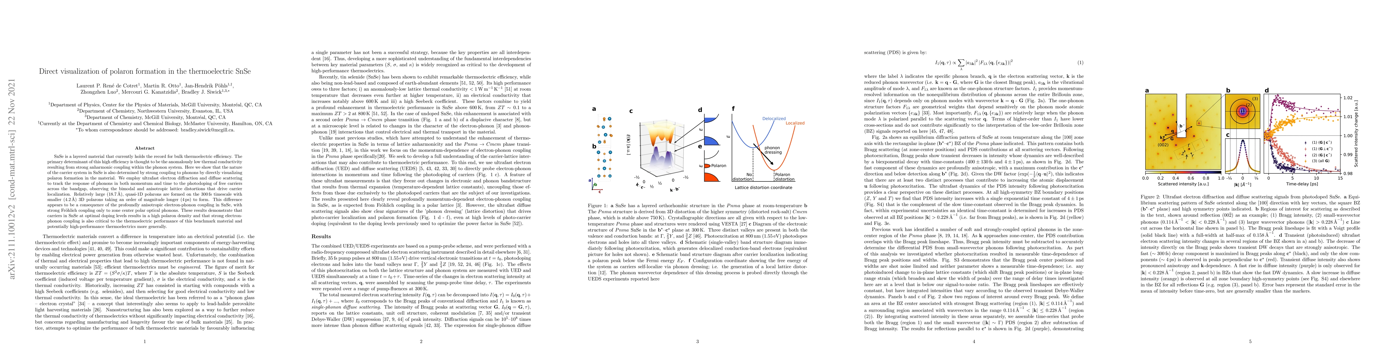 Thumbnail for Direct visualization of polaron formation in the thermoelectric SnSe