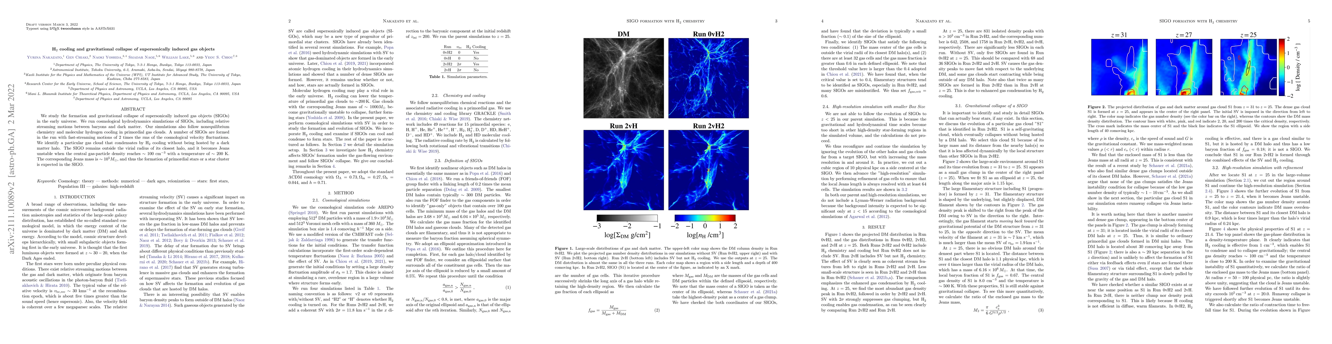 Thumbnail for $\mathrm{H_2}$ cooling and gravitational collapse of supersonically
  induced gas objects