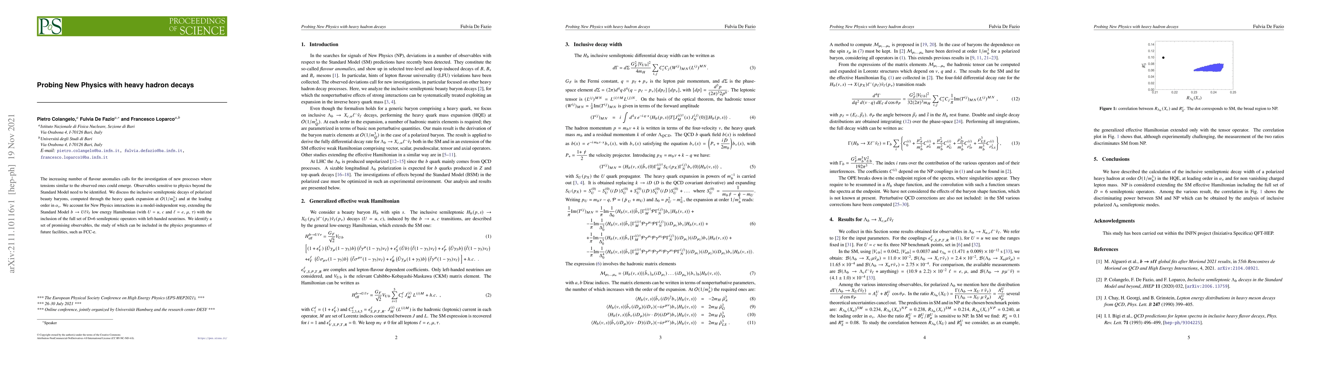 Thumbnail for Probing New Physics with heavy hadron decays