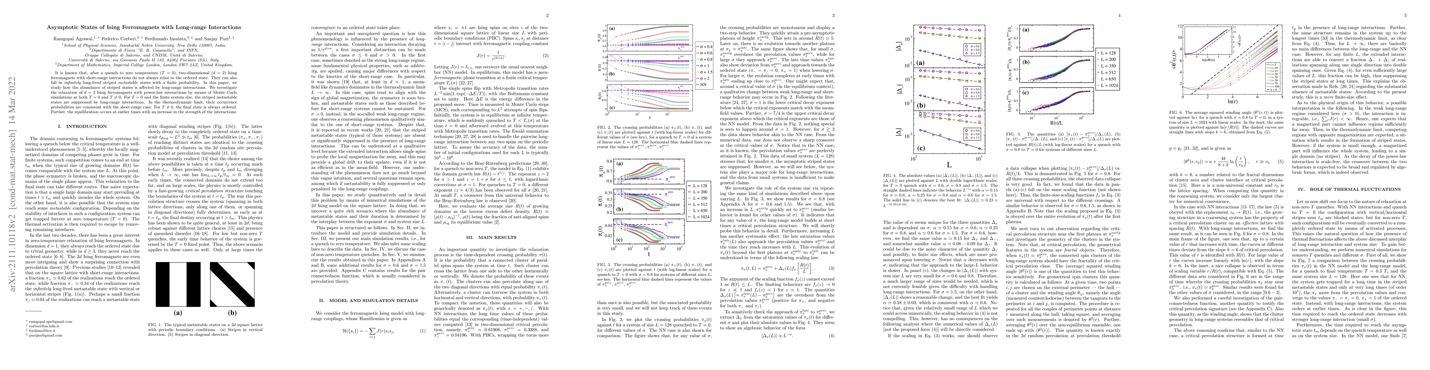 Thumbnail for Asymptotic States of Ising Ferromagnets with Long-range Interactions