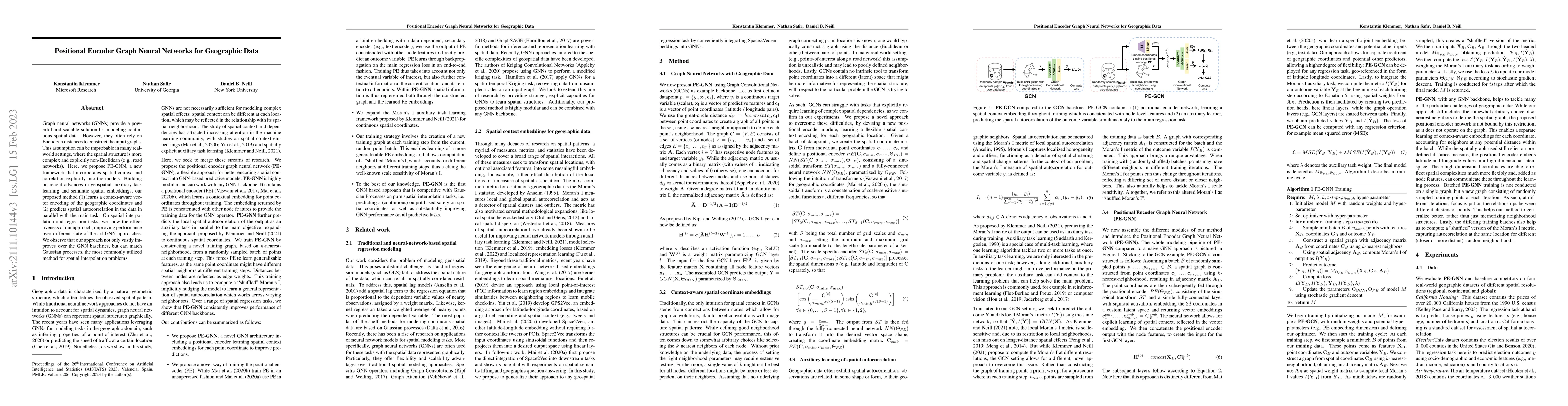 Thumbnail for Positional Encoder Graph Neural Networks for Geographic Data