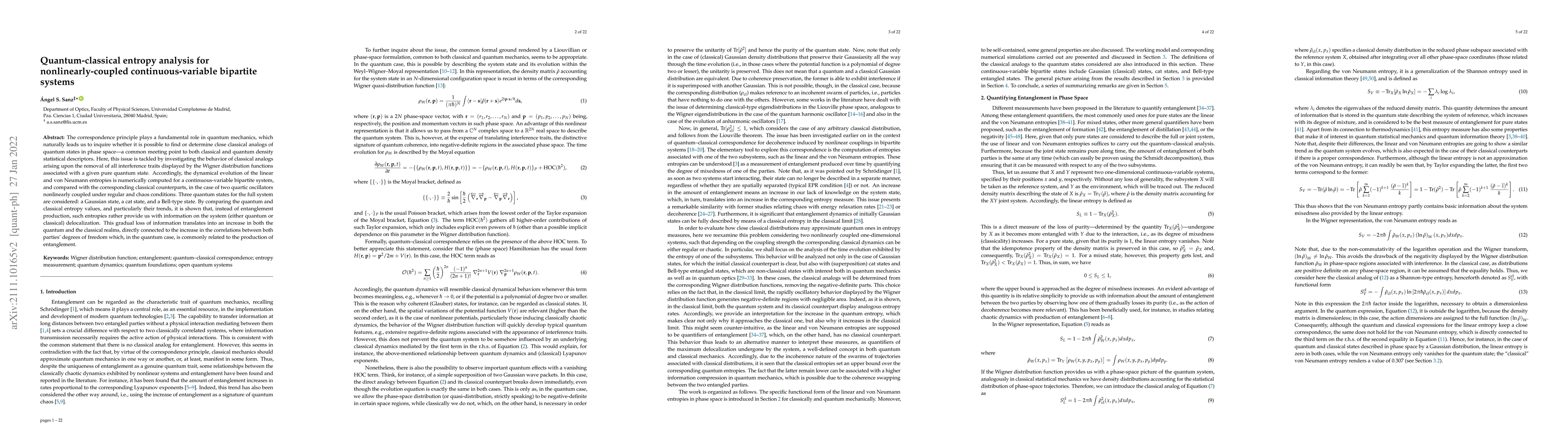 Thumbnail for Quantum-classical entropy analysis for nonlinearly-coupled
  continuous-variable bipartite systems