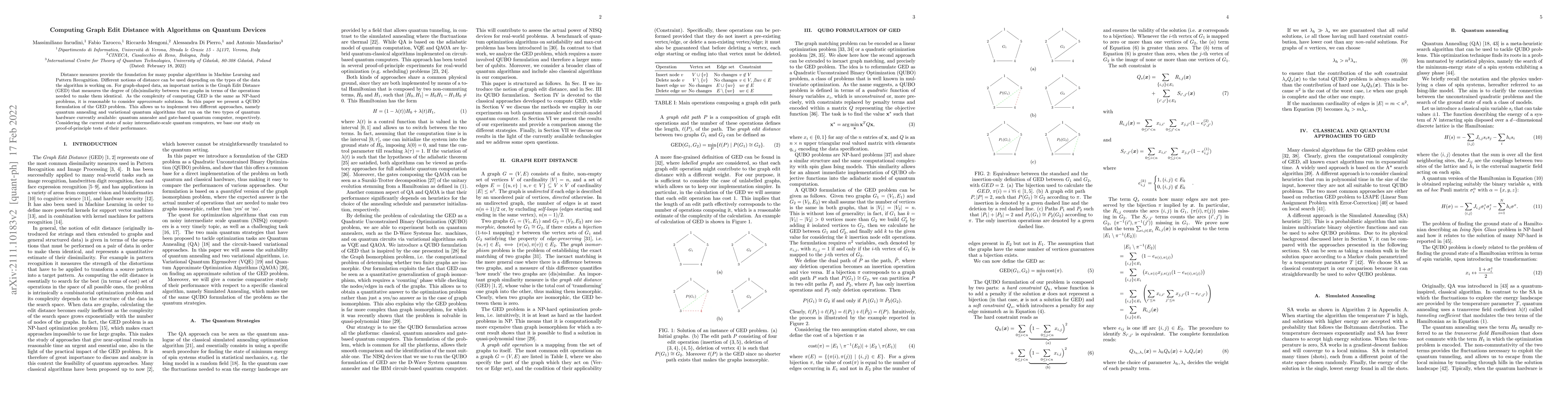 Thumbnail for Computing Graph Edit Distance with Algorithms on Quantum Devices