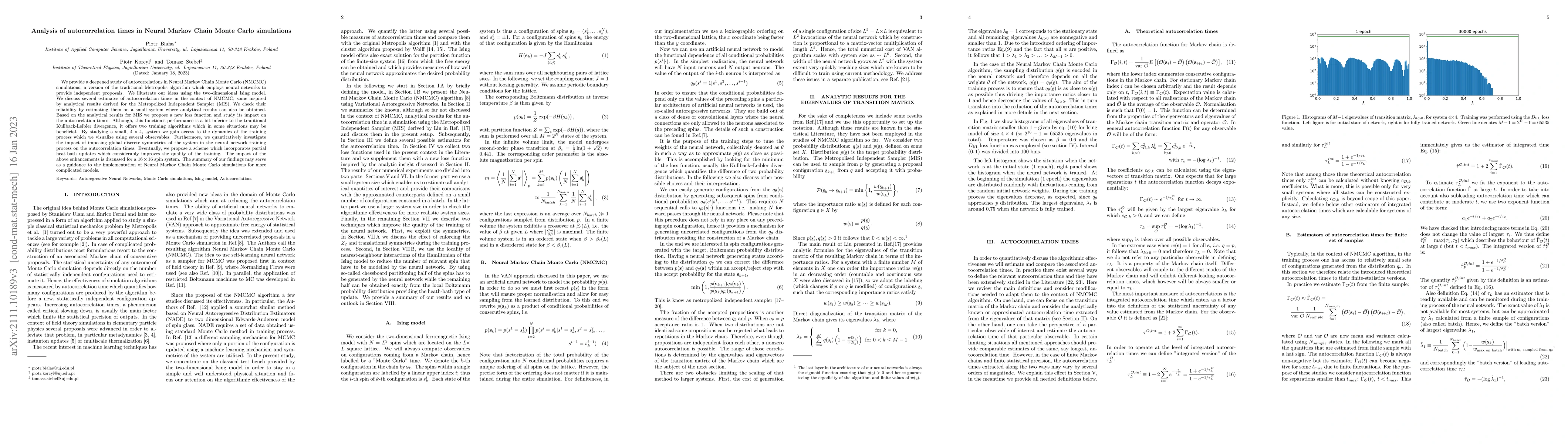Thumbnail for Analysis of autocorrelation times in Neural Markov Chain Monte Carlo
  simulations