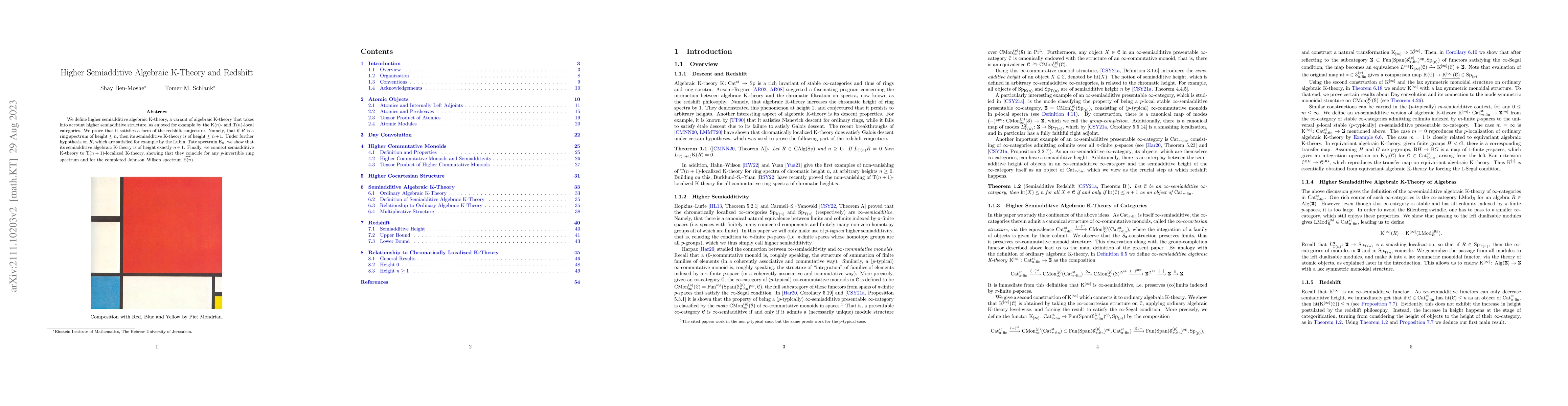 Thumbnail for Higher Semiadditive Algebraic K-Theory and Redshift