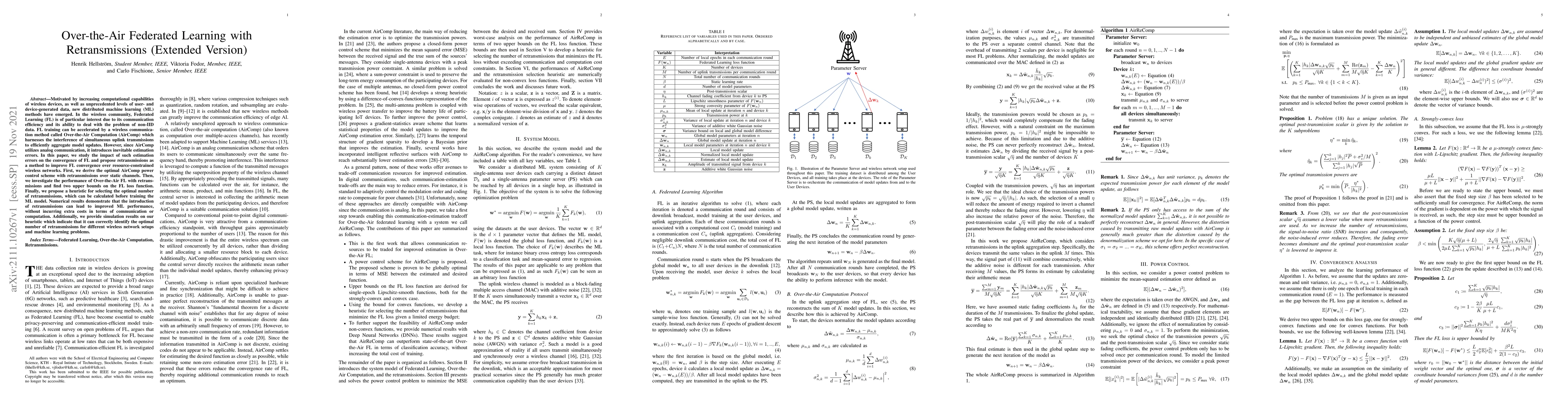 Thumbnail for Over-the-Air Federated Learning with Retransmissions (Extended Version)