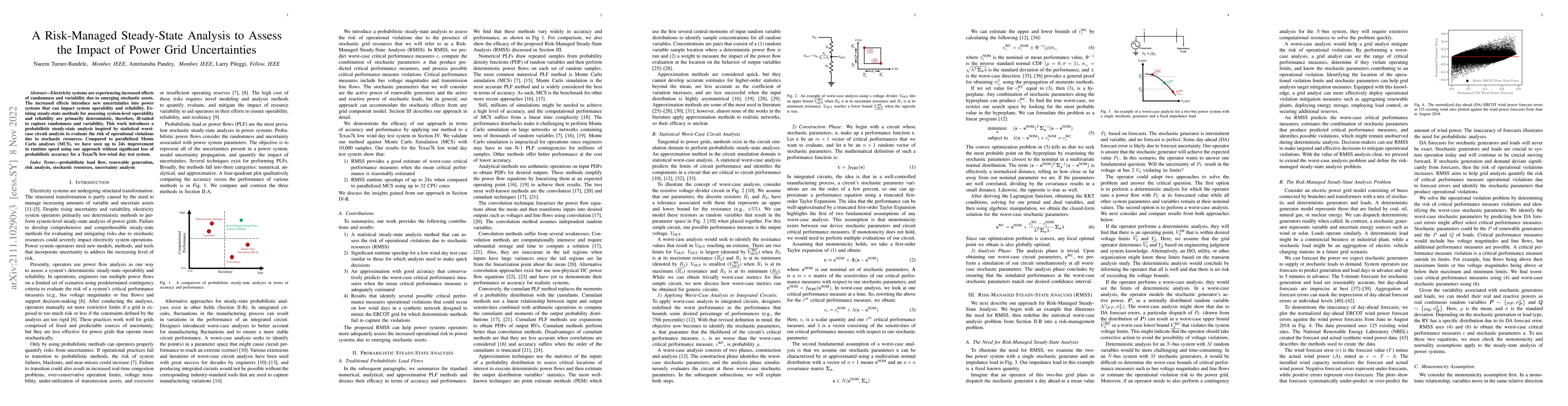 Thumbnail for A Risk-Managed Steady-State Analysis to Assess the Impact of Power Grid
  Uncertainties