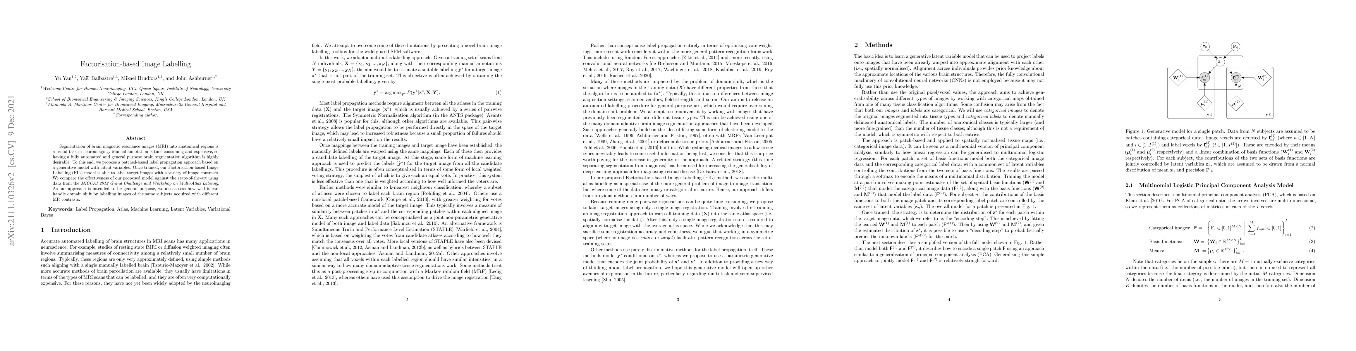 Thumbnail for Factorisation-based Image Labelling