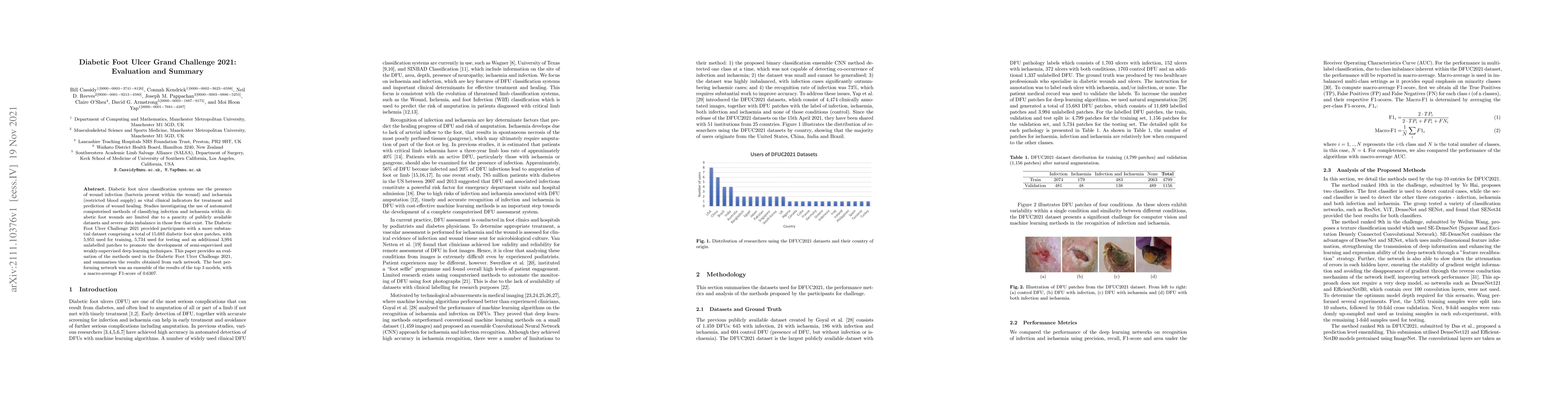 Thumbnail for Diabetic Foot Ulcer Grand Challenge 2021: Evaluation and Summary