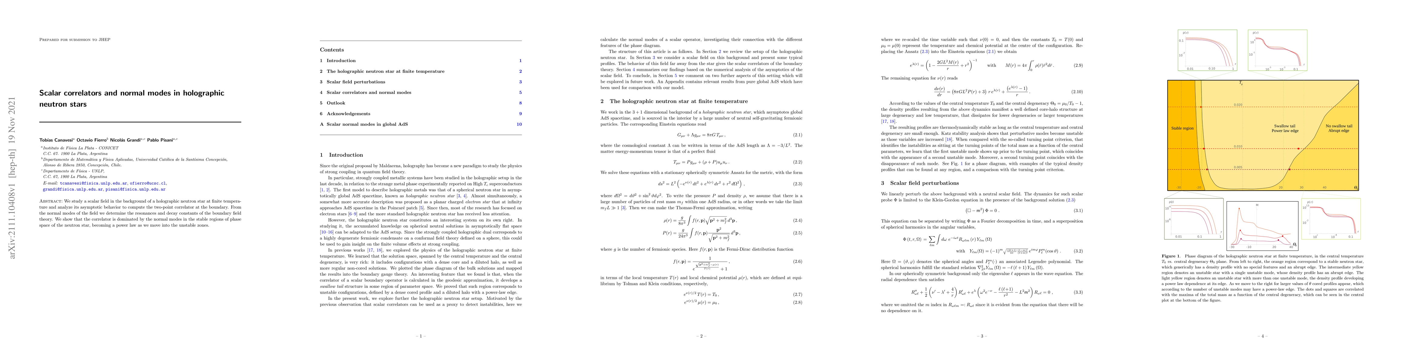 Thumbnail for Scalar correlators and normal modes in holographic neutron stars