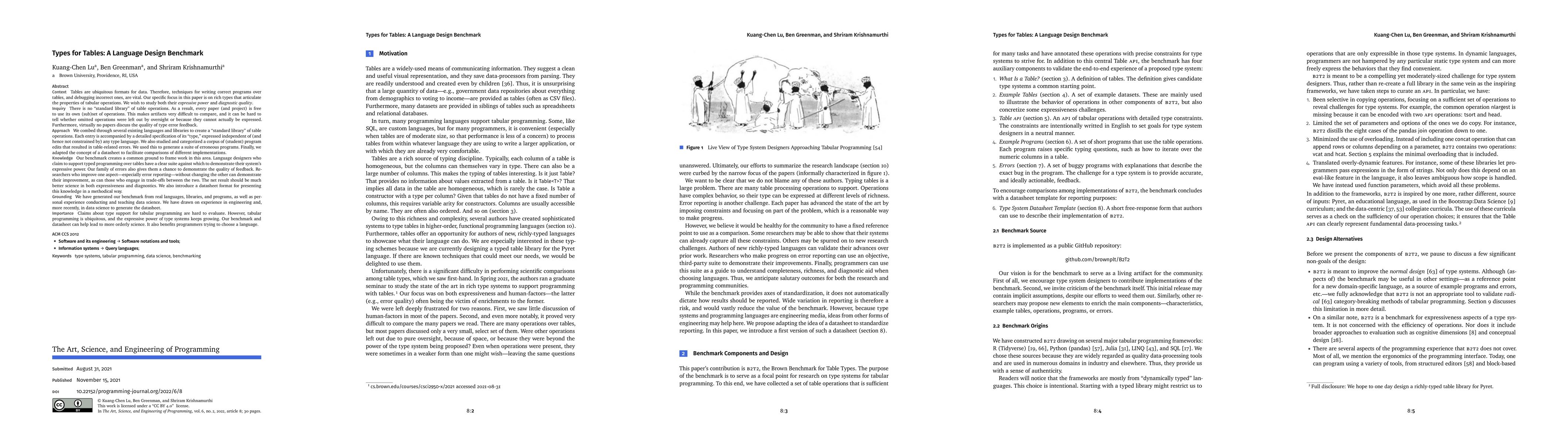 Thumbnail for Types for Tables: A Language Design Benchmark