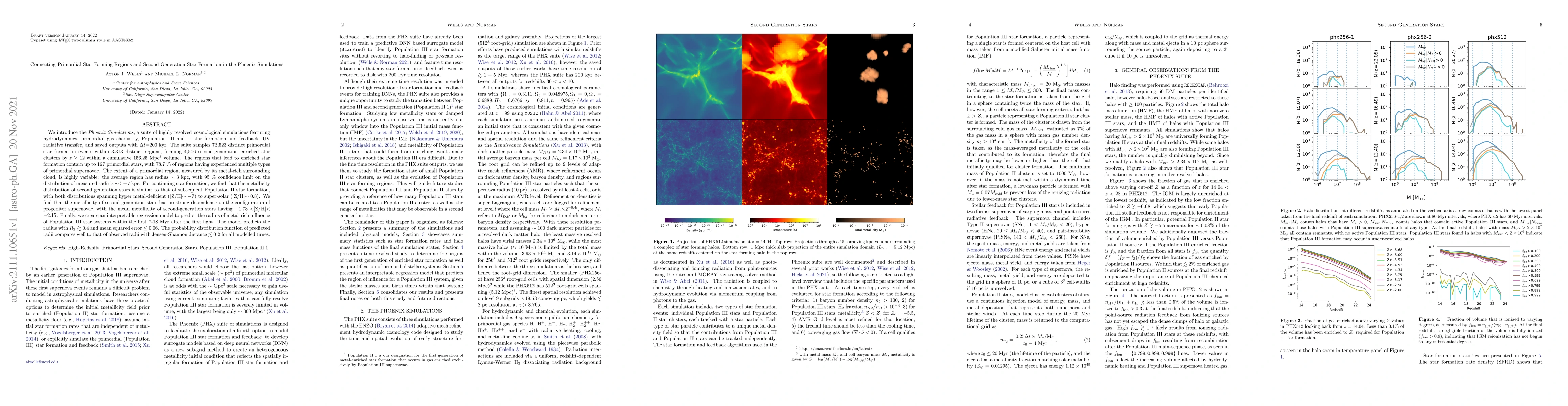 Thumbnail for Connecting Primordial Star Forming Regions and Second Generation Star
  Formation in the Phoenix Simulations