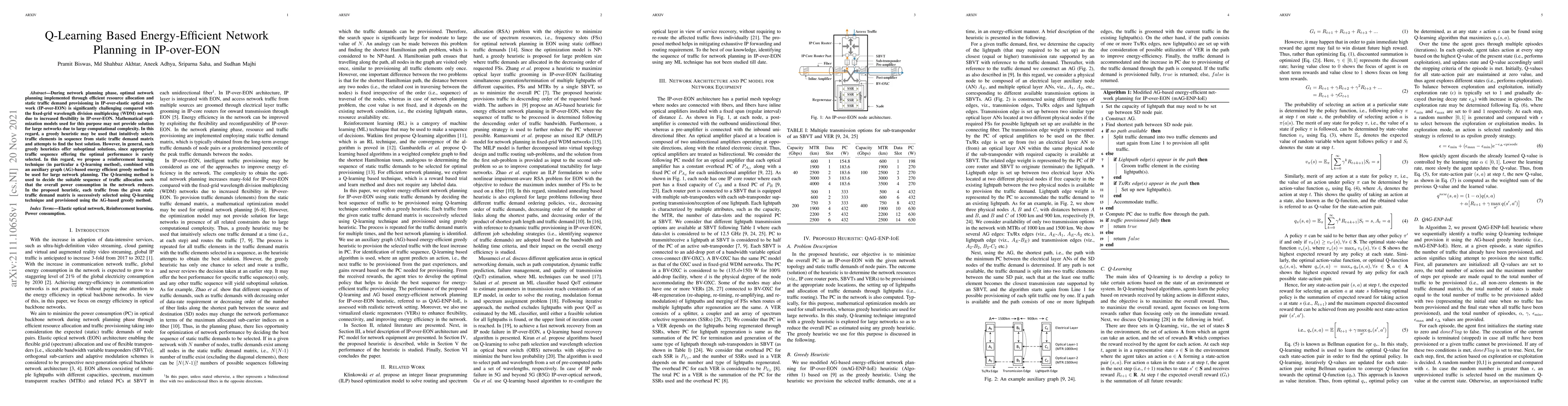 Thumbnail for Q-Learning Based Energy-Efficient Network Planning in IP-over-EON