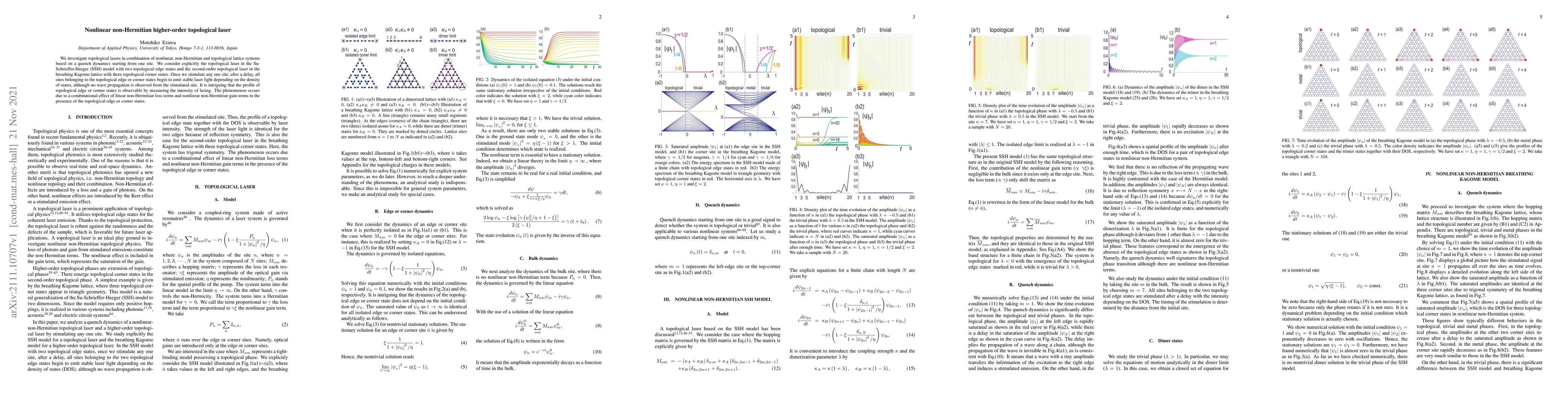 Thumbnail for Nonlinear non-Hermitian higher-order topological laser